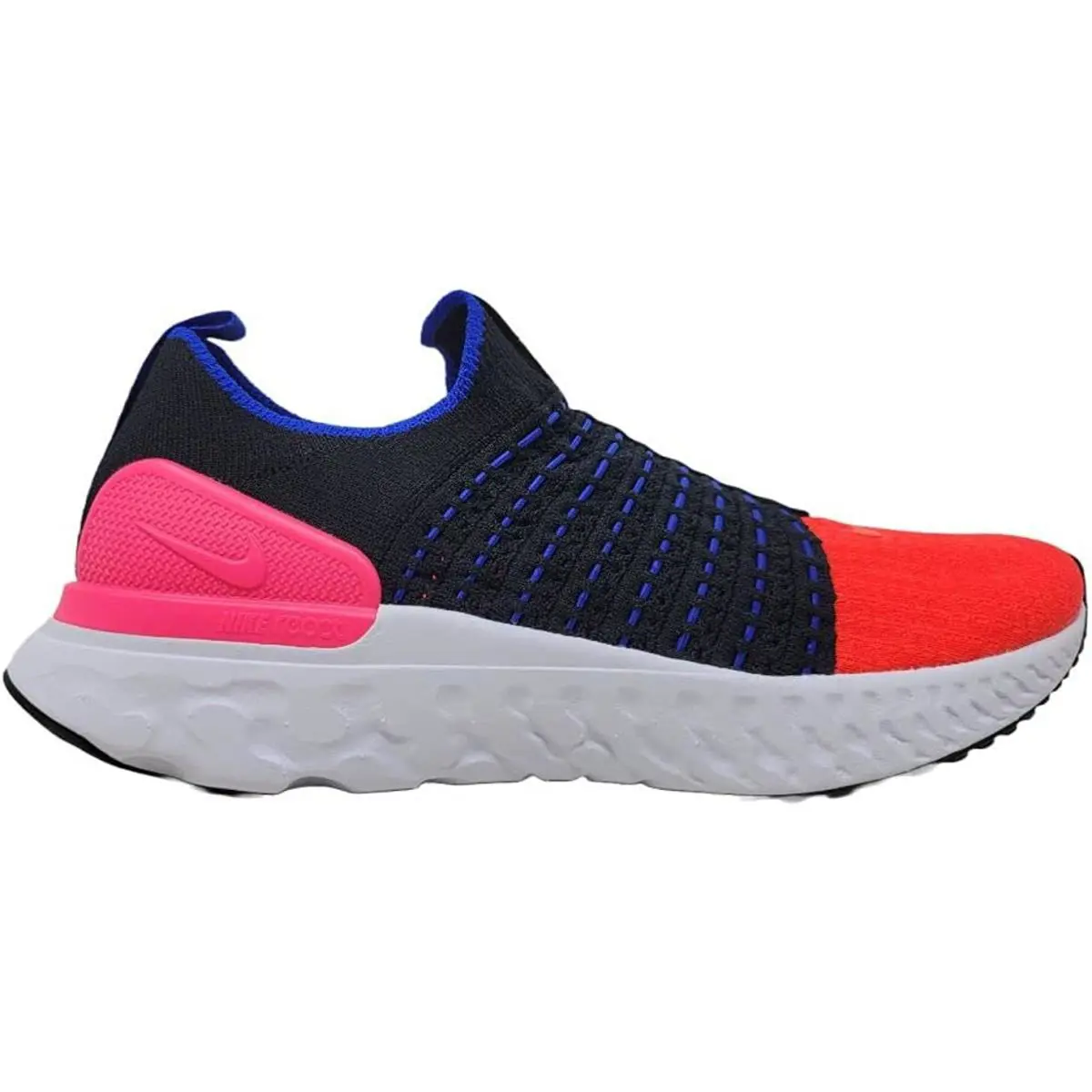 Nike Womens React Phantom Run FK 2 Running Shoes DX2354 001 - BLACK /BRIGHT CRIMSON