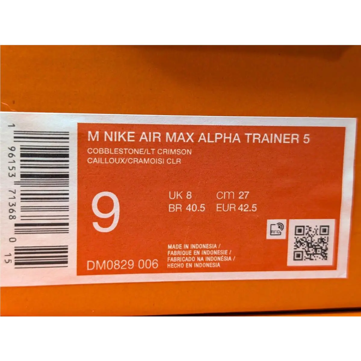 Nike shoes - Nike Air Max Alpha Trainer 5 - DM0829-006 - Grey/Crimson 8