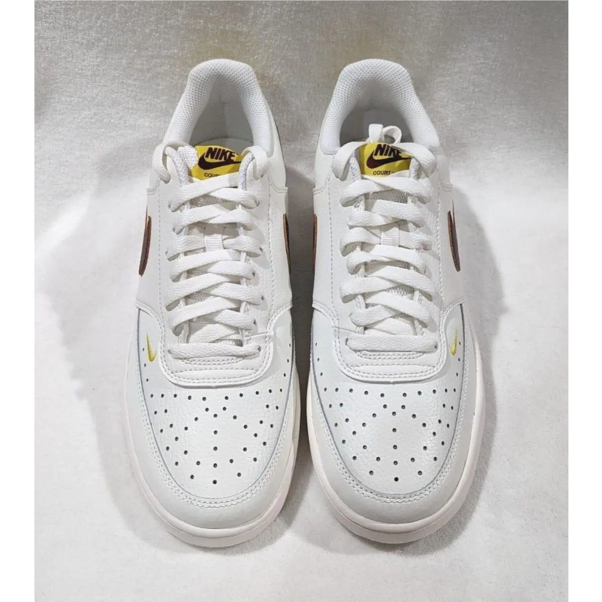 Nike shoes - Nike Court Vision Low - Court Vision Low - CD5434-117 - Sail/Brown/Yellow 10