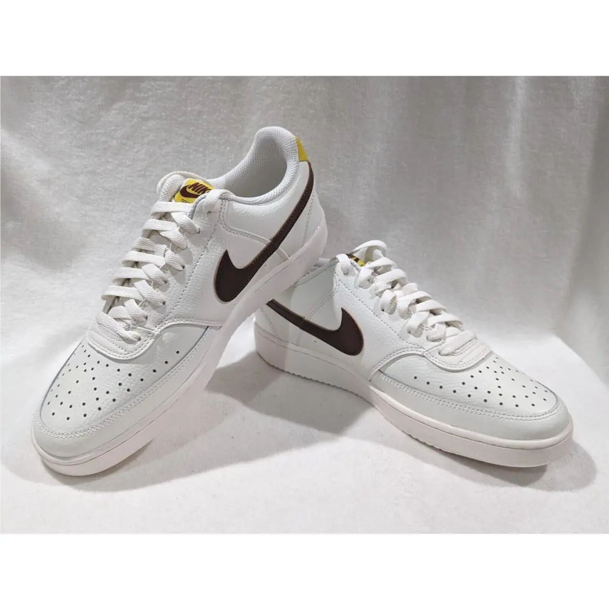 Nike shoes - Nike Court Vision Low - Court Vision Low - CD5434-117 - Sail/Brown/Yellow 7