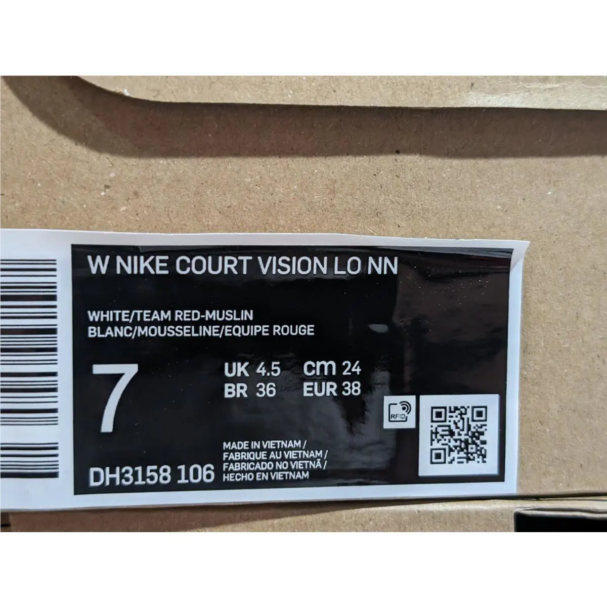 Nike shoes - Nike Court Vision Low NN - CI7827-100 - White/Team Red 7