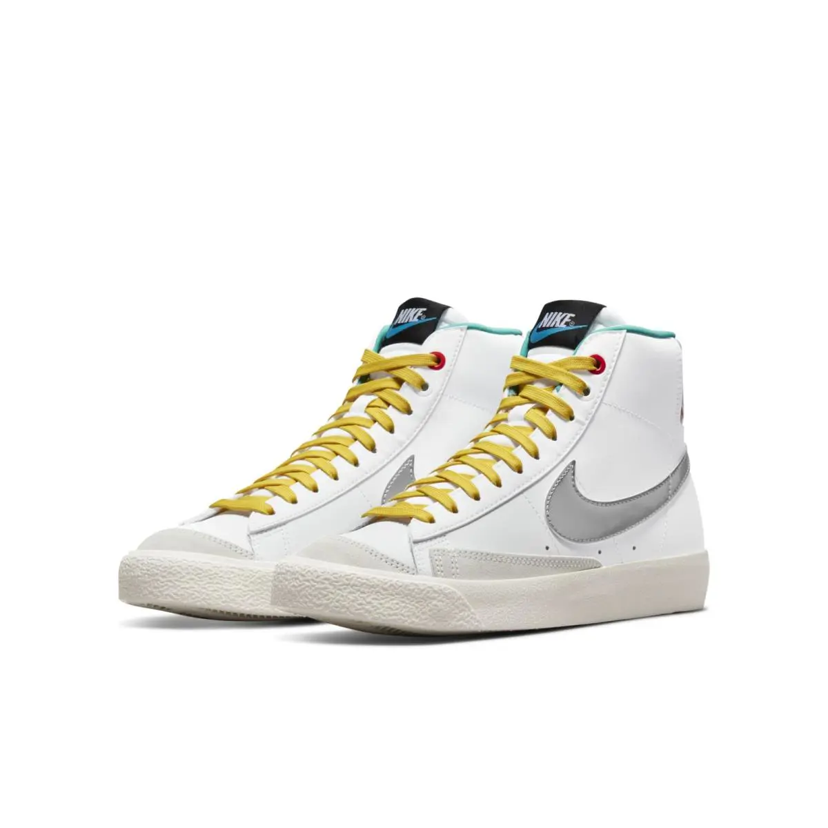 Nike shoes - White/Vivid Sulfur/Washed Teal/Metallic Silver 0