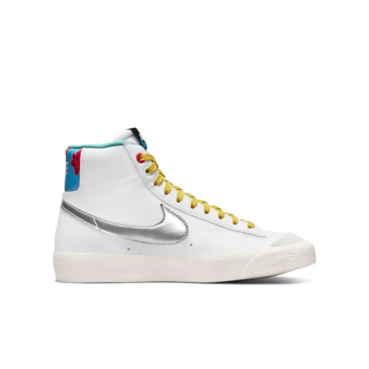 Nike shoes - White/Vivid Sulfur/Washed Teal/Metallic Silver 2