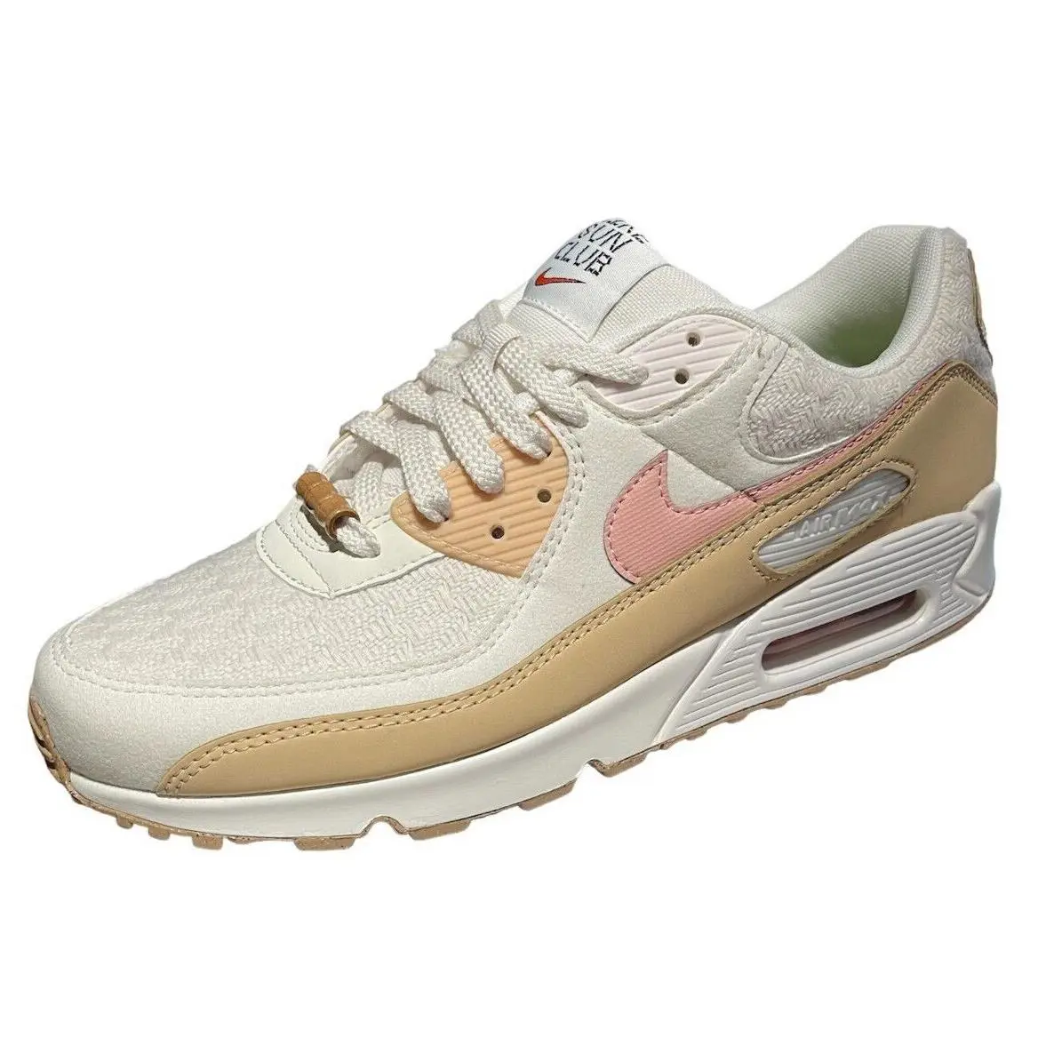 Nike Women`s Air Max 90 SE DJ9997 101 Fashion Sneaker 11.5 12 Size - Sail/Arctic Orange/Phantom