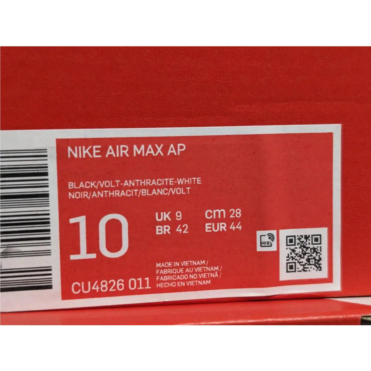 Nike shoes - Nike Air Max AP - Air Max - CU4826-011 - Black/Volt/Anthracite 7