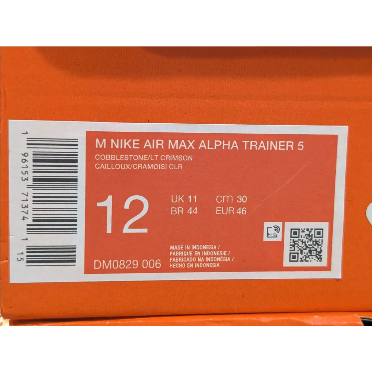 Nike shoes - Nike Air Max Alpha Trainer 5 - DM0829-006 - Grey/Crimson 8