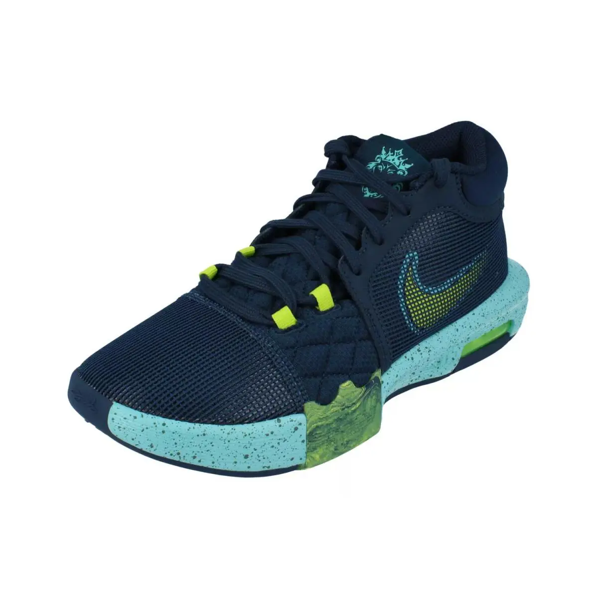 Nike shoes - Nike LeBron Witness - LeBron Witness - FB2239 402 - ARMORY NAVY CYBER GREEN FROST 4