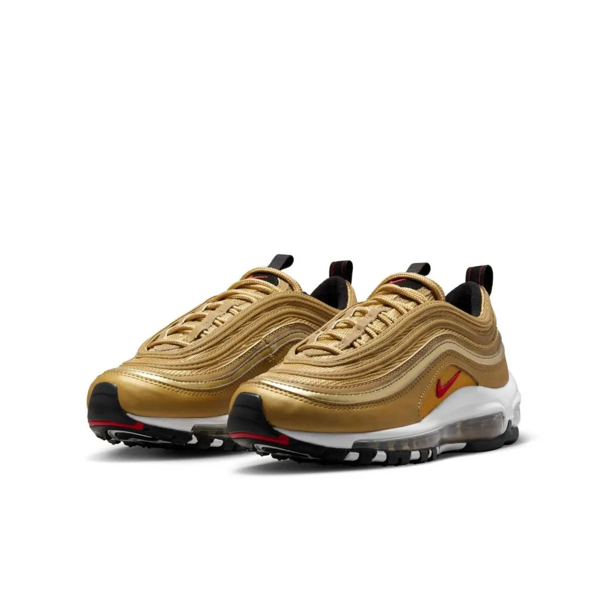 Nike Air Max 97 QS (gs) Air Max 97 QS GS Metallic Gold 918890-700 Fashion Shoes - Gold
