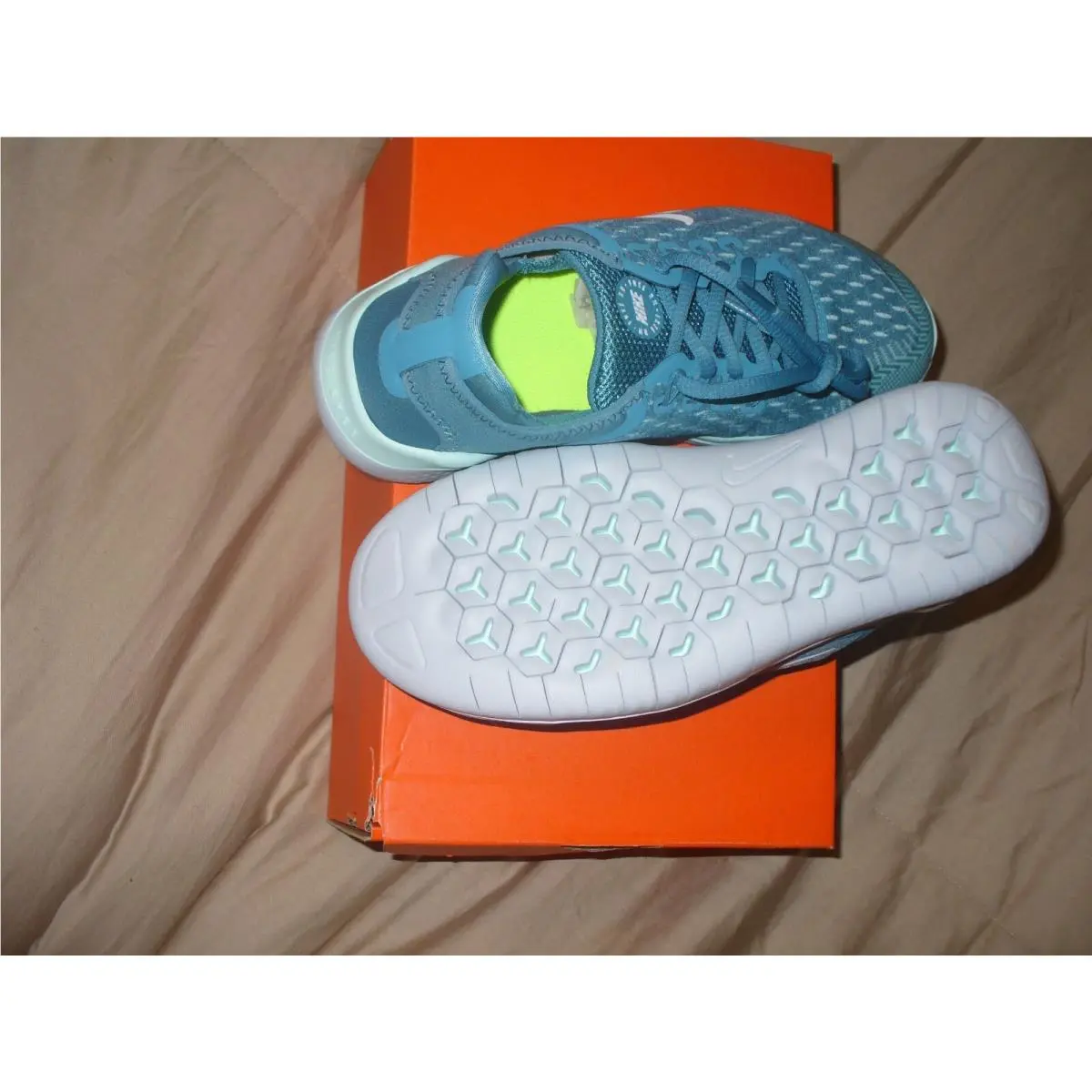 Nike shoes - FREE RN GS - FREE - AH3457-401 - Powder Blue/White 14