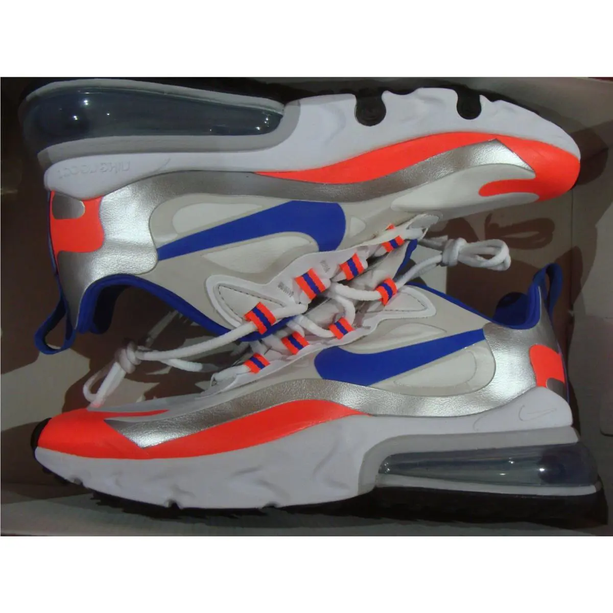 Nike shoes - Nike Air Max 270 - Air Max - WHITE/RACER BLUE FLASH CRIMSON 5