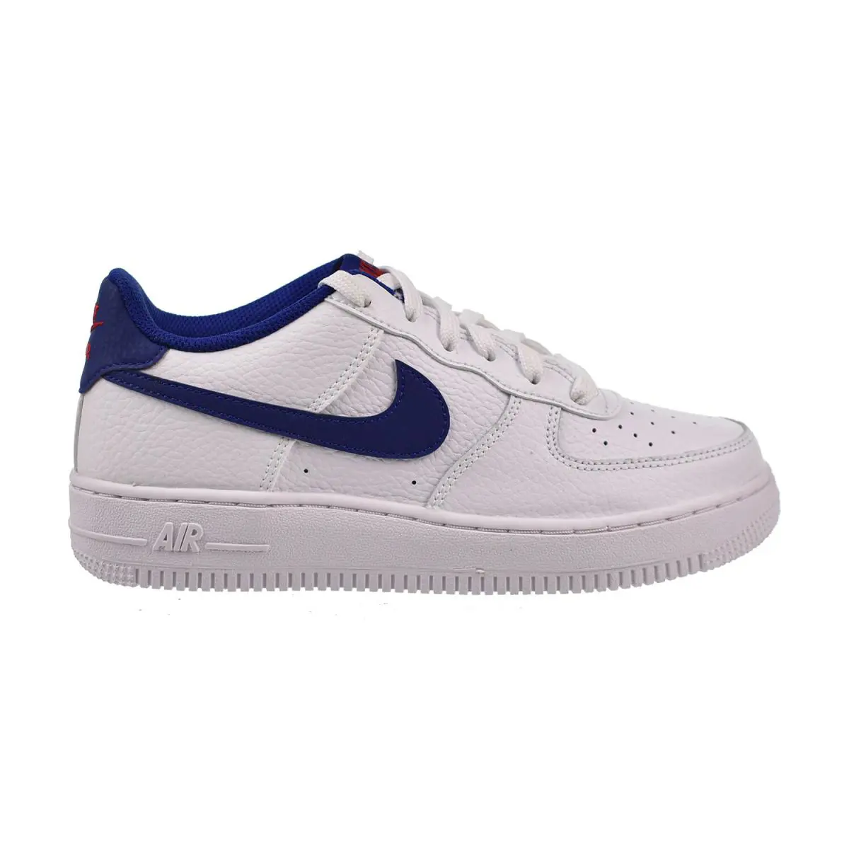 Nike Air Force 1 Low GS Big Kids` Shoes White-deep Royal Blue CT3839-101 - White-Deep Royal Blue