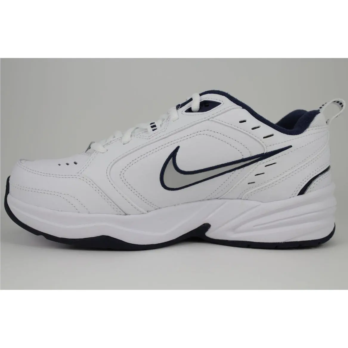Nike shoes - Nike Air Monarch IV - Air Monarch - White, Full way: White/Metallic Silver-Midnight Navy 2