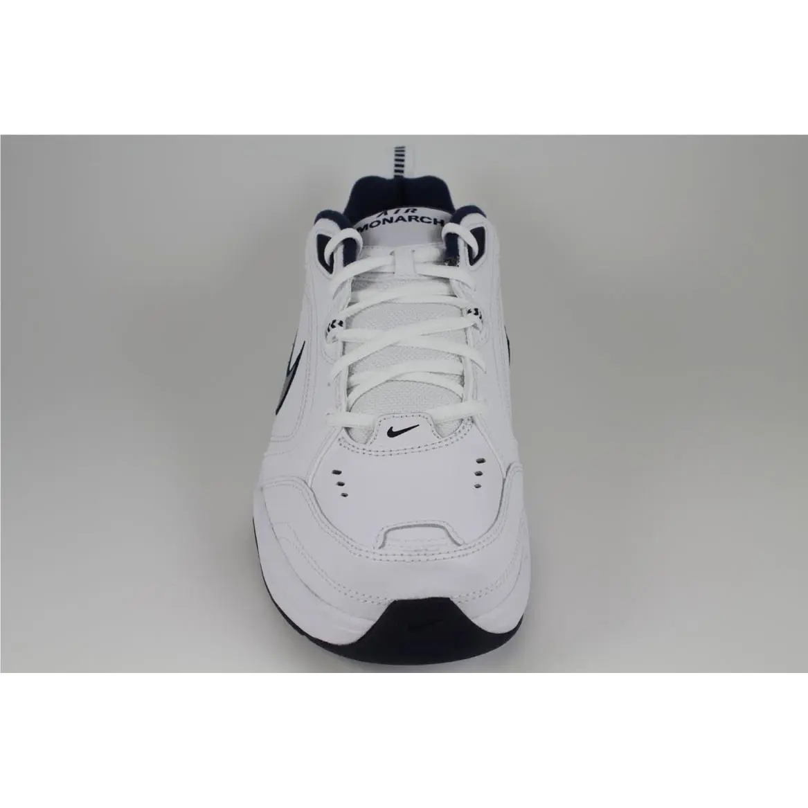 Nike shoes - Nike Air Monarch IV - Air Monarch - White, Full way: White/Metallic Silver-Midnight Navy 10