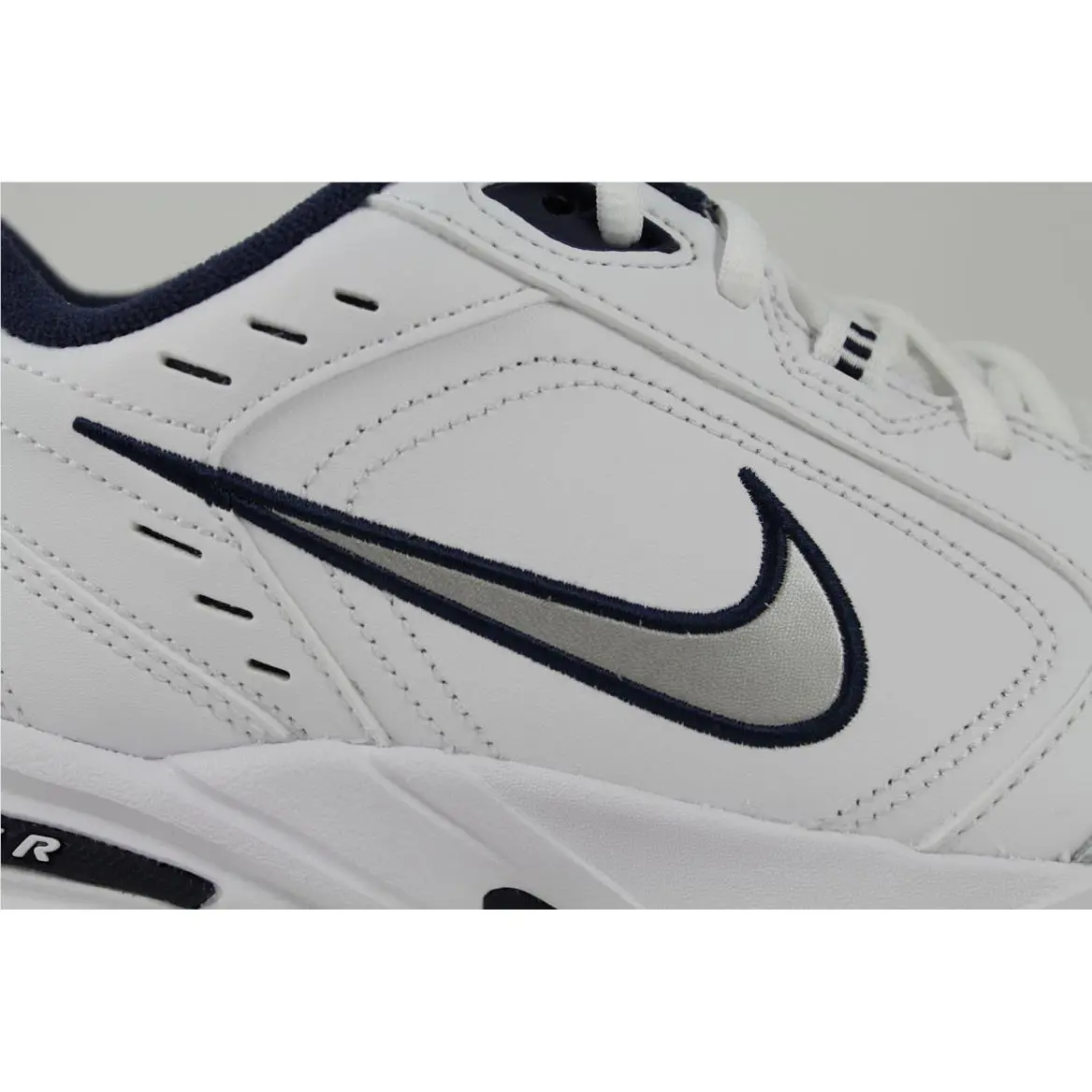 Nike shoes - Nike Air Monarch IV - Air Monarch - White, Full way: White/Metallic Silver-Midnight Navy 6