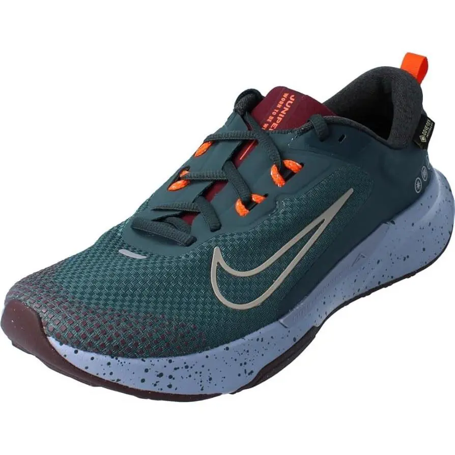 Nike Men`s Juniper Trail 2 Gtx V2 HM9734 300 Sneakers 14 US Size - Deep Jungle Khaki Night Maroon 300
