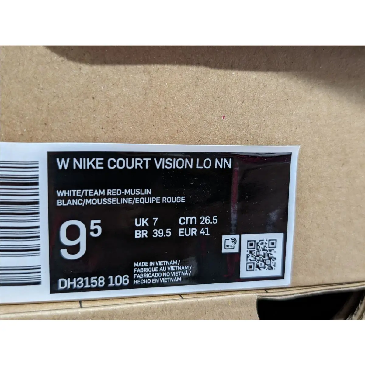 Nike shoes - Nike Court Vision Low NN - CI7827-100 - White/Team Red 7