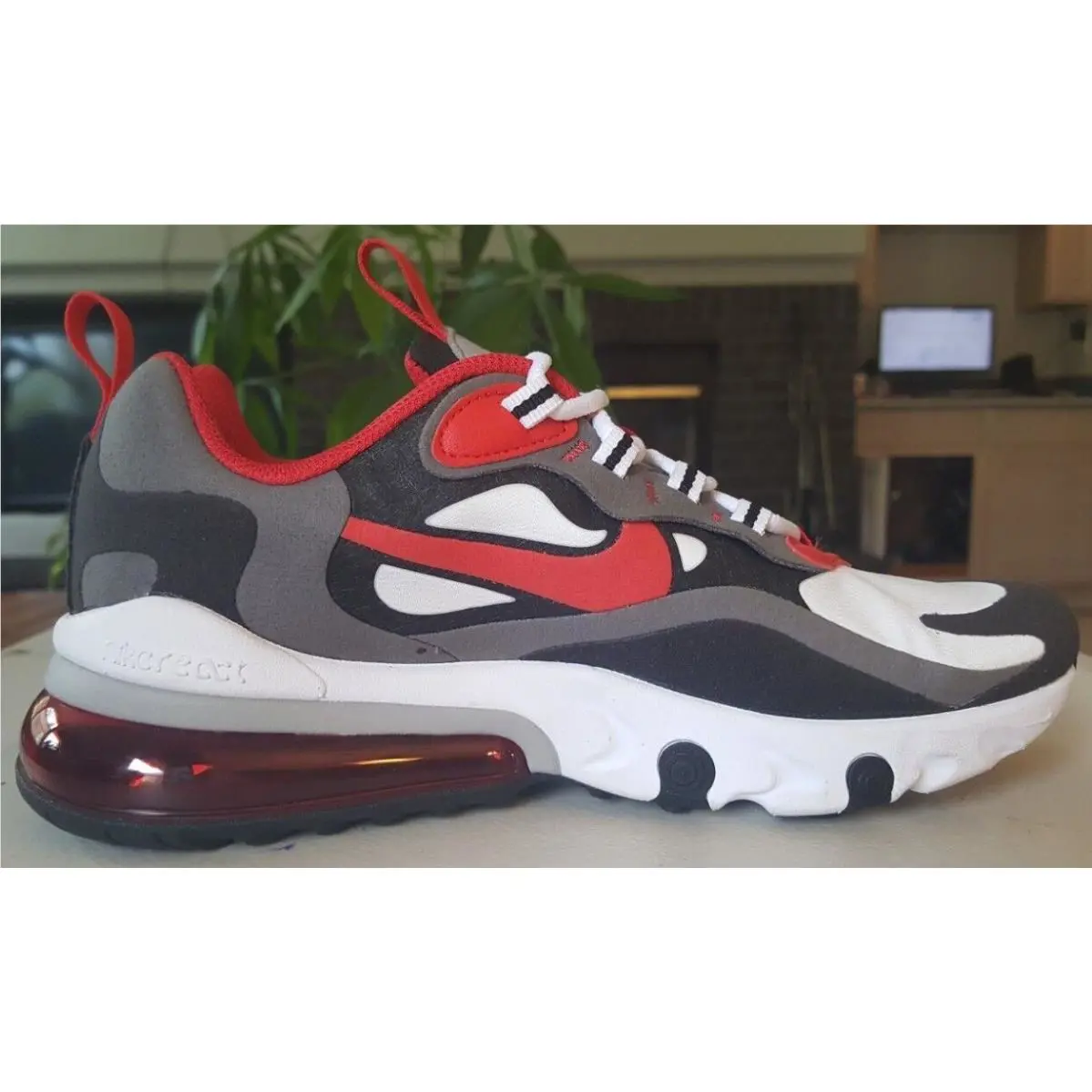 Nike shoes - Nike Air Max 270 React - BQ0103 011 - Iron Grey Red Black 3