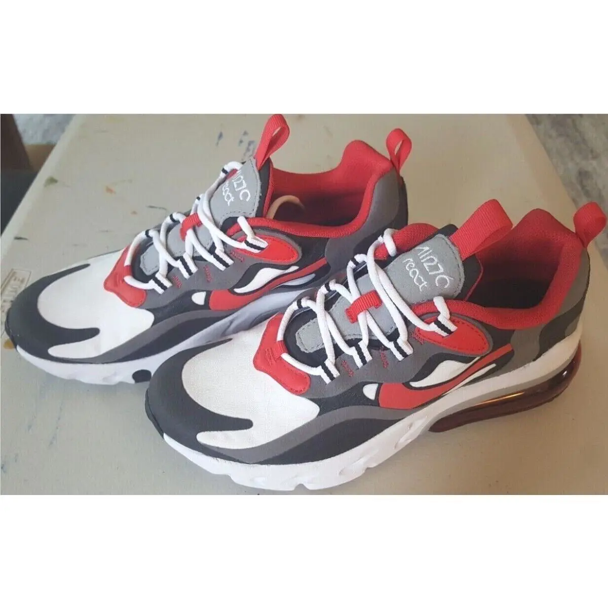 Nike shoes - Nike Air Max 270 React - BQ0103 011 - Iron Grey Red Black 8