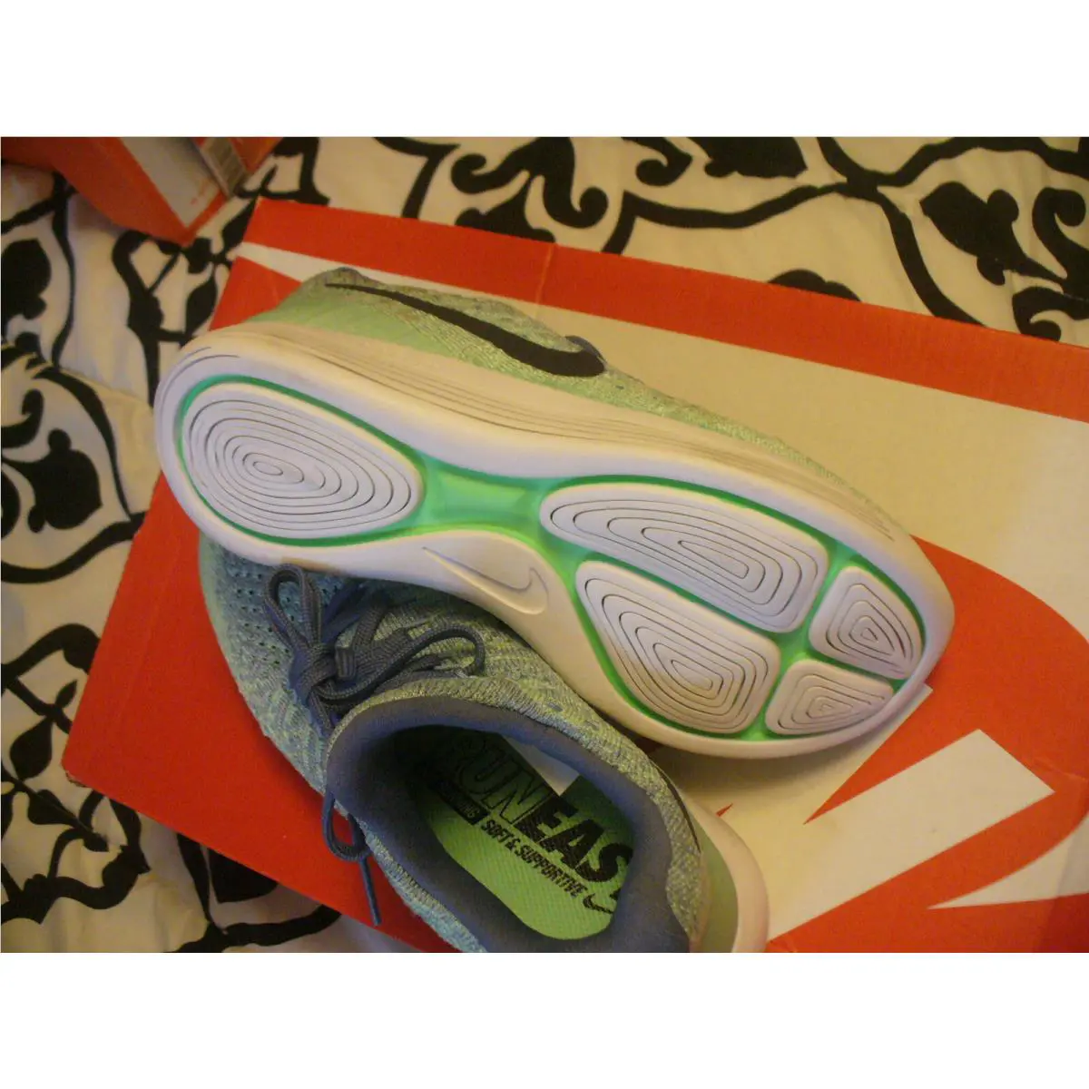 Nike shoes - Nike LunarEpic Low Flyknit 2 - 863780-403 - Blue/Green Mix 6
