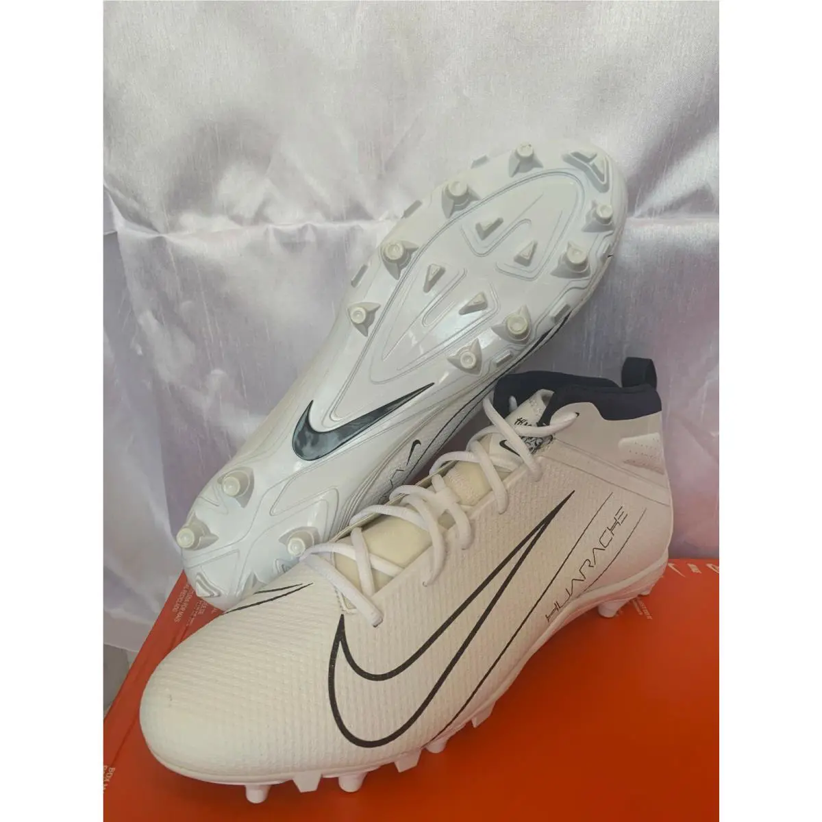 Nike shoes - Nike Alpha Huarache - Alpha Huarache - BQ4183 112 - WHITE/WHITE-COLLEGE NAVY 3