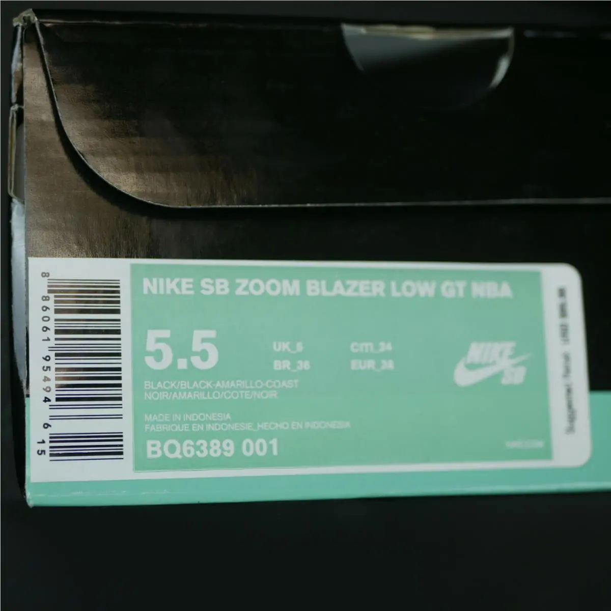 Nike shoes - Nike Sb Zoom - Zoom - BQ6389 001 - BLACK/BLACK-AMARILLO-COAST 5