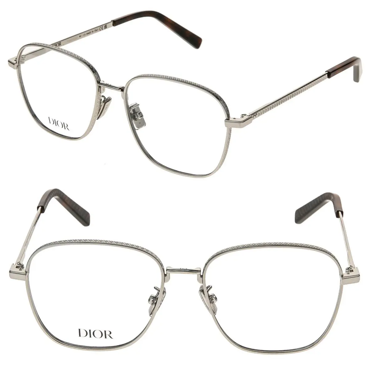 Christian  CD Diamondo S7U Silver Metal Eyeglasses 53mm DM50086U Diamond by Dior