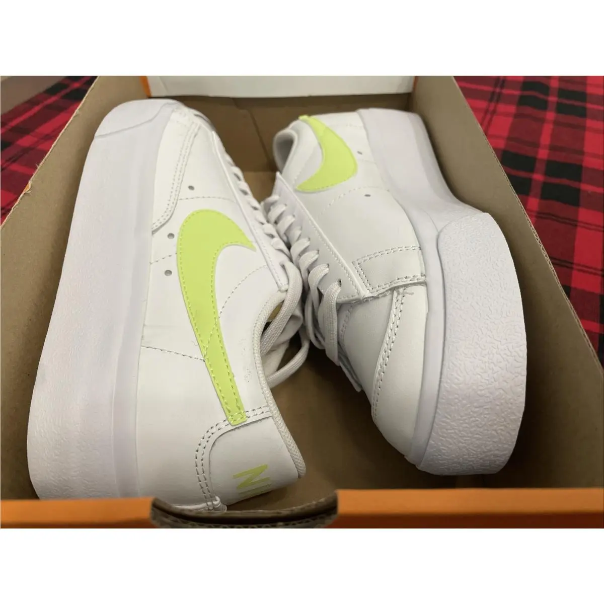 Nike shoes - Nike Blazer Low - Blazer Low - DJ0292-102 - White/Light Lemon Twist-White 9