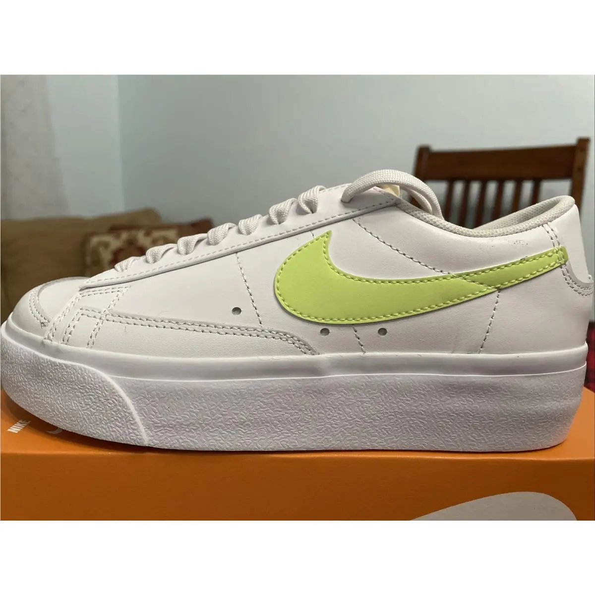 Nike shoes - Nike Blazer Low - Blazer Low - DJ0292-102 - White/Light Lemon Twist-White 2