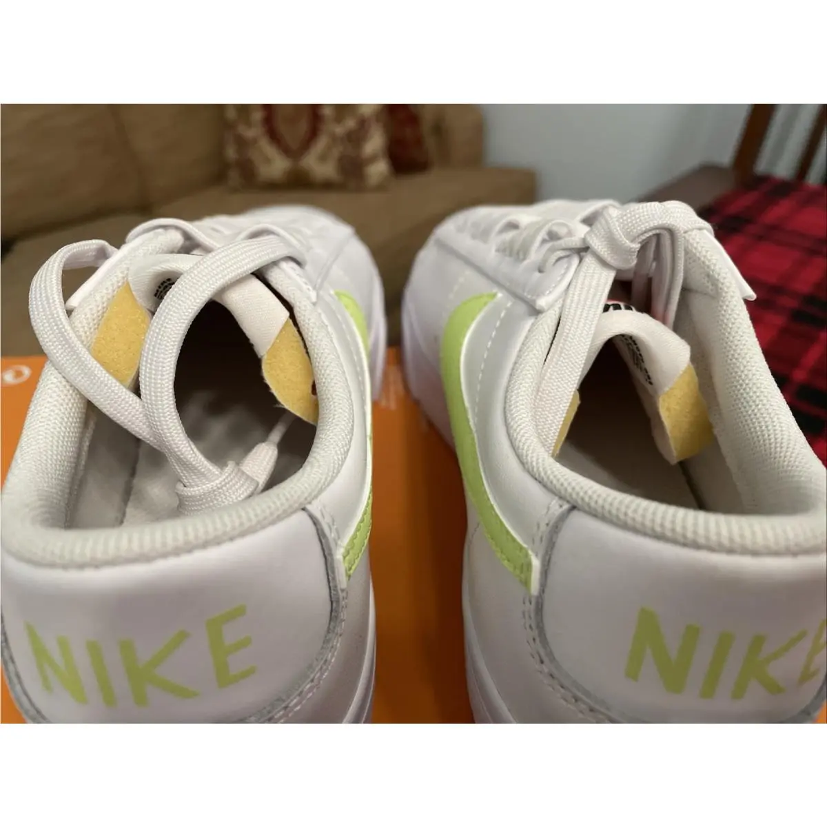 Nike shoes - Nike Blazer Low - Blazer Low - DJ0292-102 - White/Light Lemon Twist-White 7