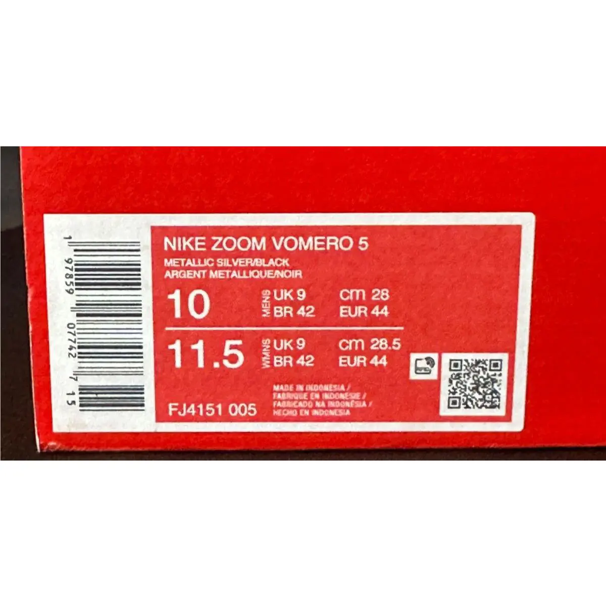 Nike shoes - Nike Air Zoom Vomero 5 - FJ4151-005 - Gray (UPC: 197859047628) 6