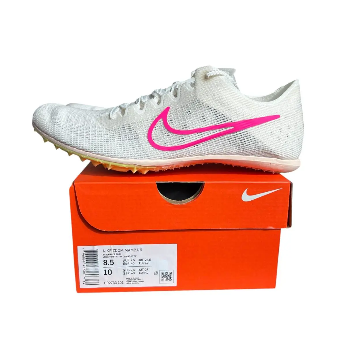 Nike shoes - Nike Zoom Mamba 6 - Zoom Mamba - DJ9405-102 - Sail/Fierce Pink 0