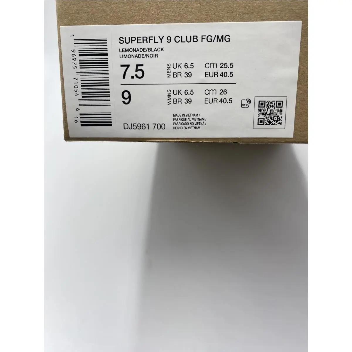 Nike shoes - Superfly 9 Club - Superfly Club - DJ5961-700 - Yellow (UPC: 196975730421) 6