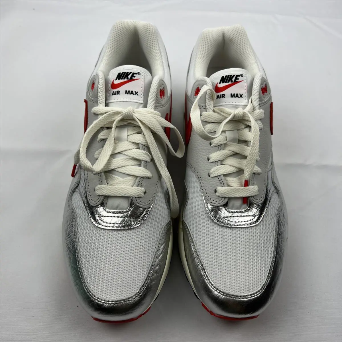 Nike shoes - Nike Air Max 1 - Air Max - HF7746-100 - Silver, Manufacturer: White/Chile Red (UPC: 197595563710) 5