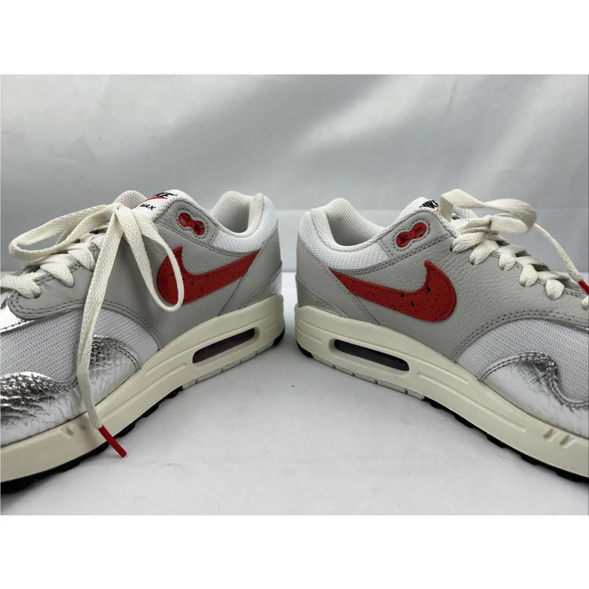 Nike shoes - Nike Air Max 1 - Air Max - HF7746-100 - Silver, Manufacturer: White/Chile Red (UPC: 197595563710) 6