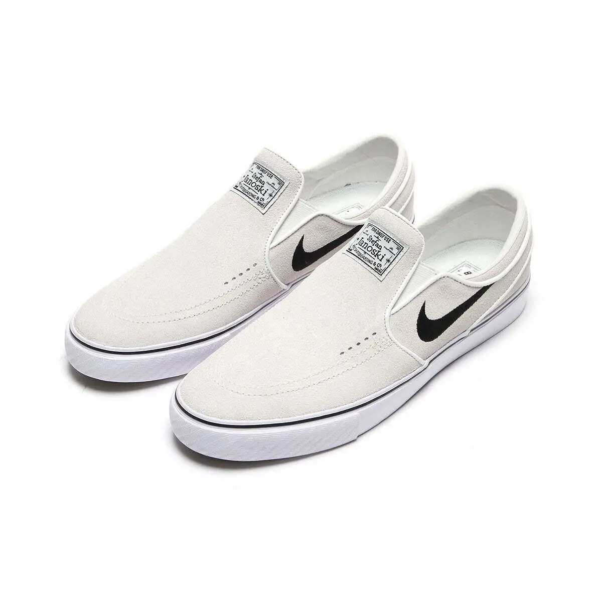 Nike SB Zoom Stefan Janoski+ Slip Summit White Black FN5893-100 Men`s Skate