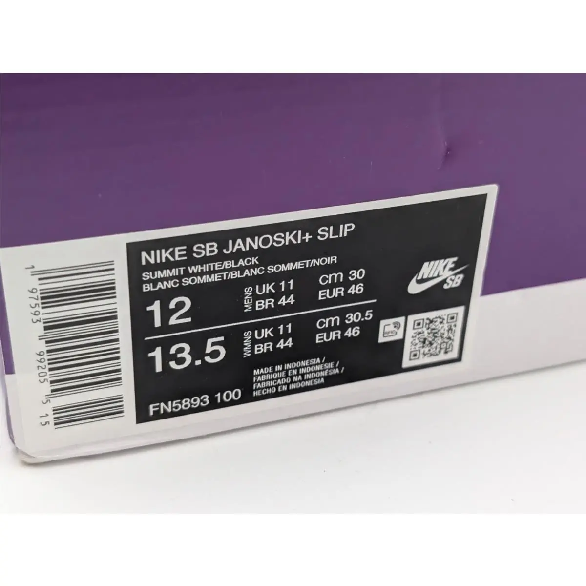 Nike shoes - Nike SB Janoski+ Slip FN5893-100 - FN5893-100 - White (UPC: 197593992055) 4