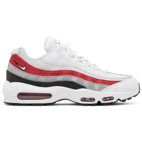 Nike Air Max 95 Essential White Varsity Red White Red DQ3430-001 Men`s 9