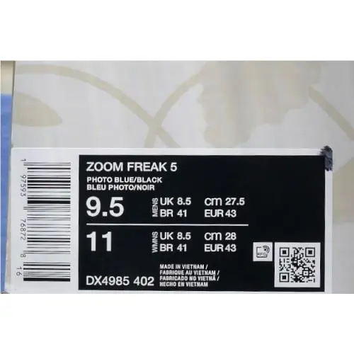 Nike shoes - FREAK 5 - FREAK - DX4985-402 - Blue,Silver,Black 0