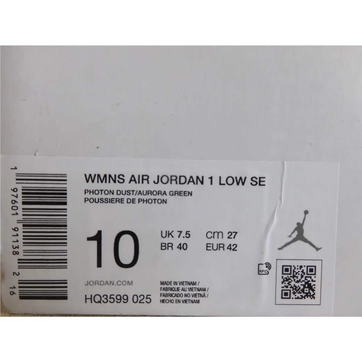 Nike shoes - Nike Air Jordan 1 - Air - HQ3599 025 - Green (UPC: 197601900515) 7
