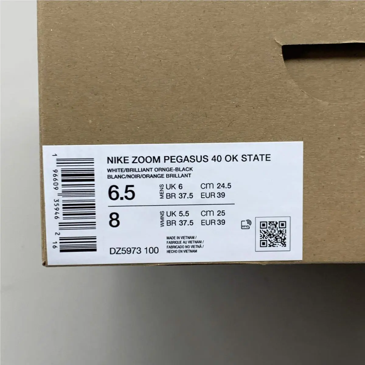 Nike shoes - DZ5973100 - DZ5973-100 - White, Brilliant Orange and Black (UPC: 196609359509) 14