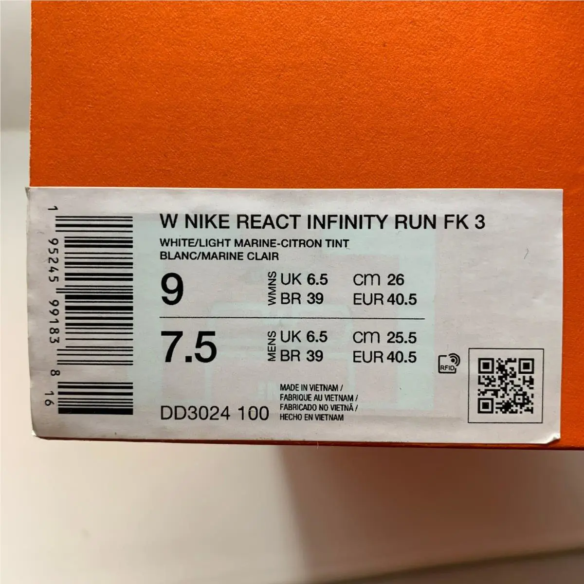 Nike shoes - Nike React Infinity Run Flyknit 3 - DD3024-100 - White 4