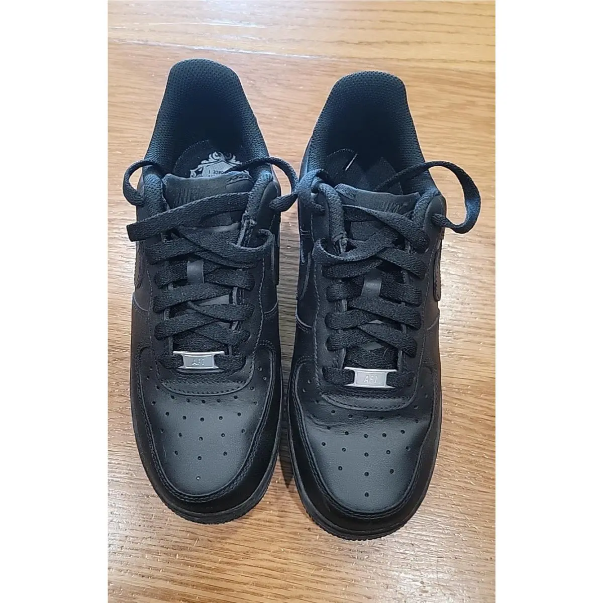 Air Force 1 LE GS Sneakers Triple Black Mens 6y by Nike