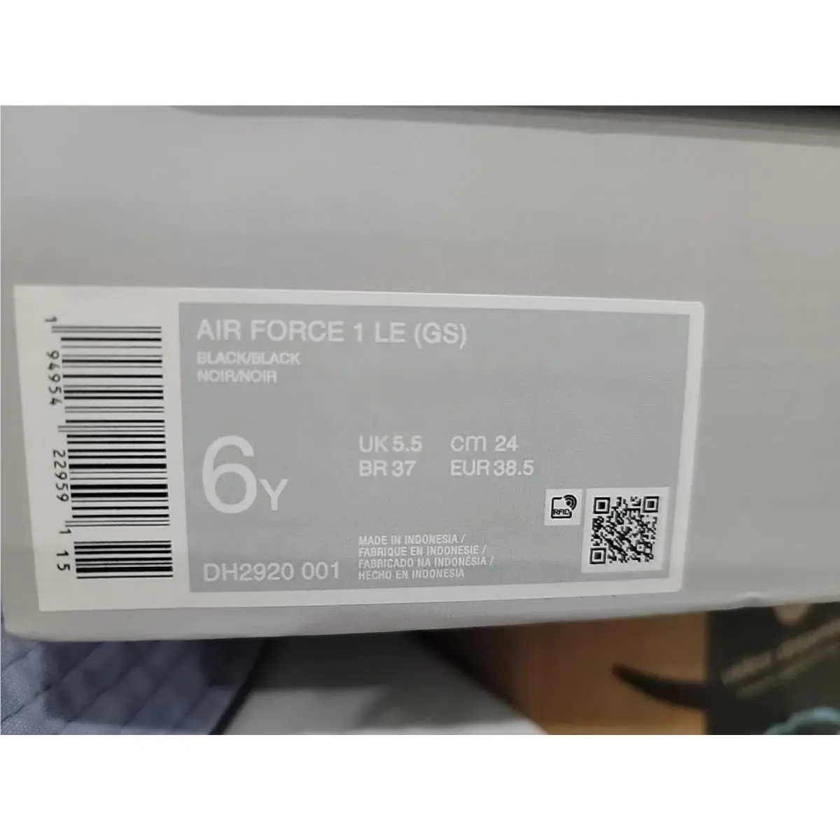 Nike shoes - Nike Air Force 1 - Air Force - FV5951001 - Black (UPC: 196975928217) 0