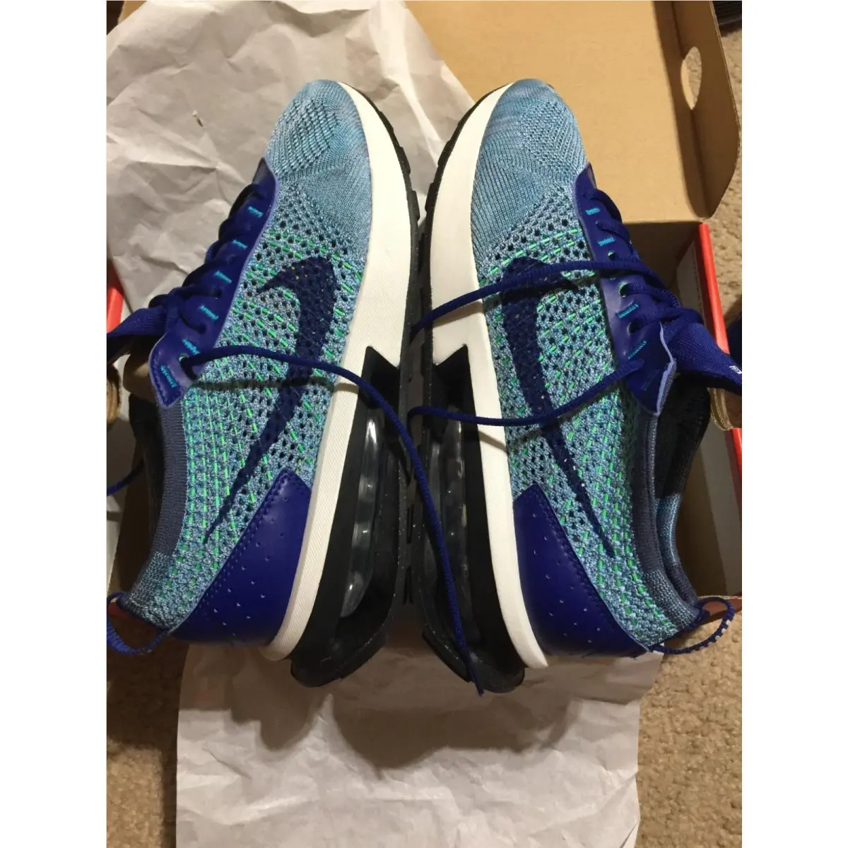Nike shoes - Nike Air Max Flyknit Racer - FD2765-400 - Blue (UPC: 196155087277) 4