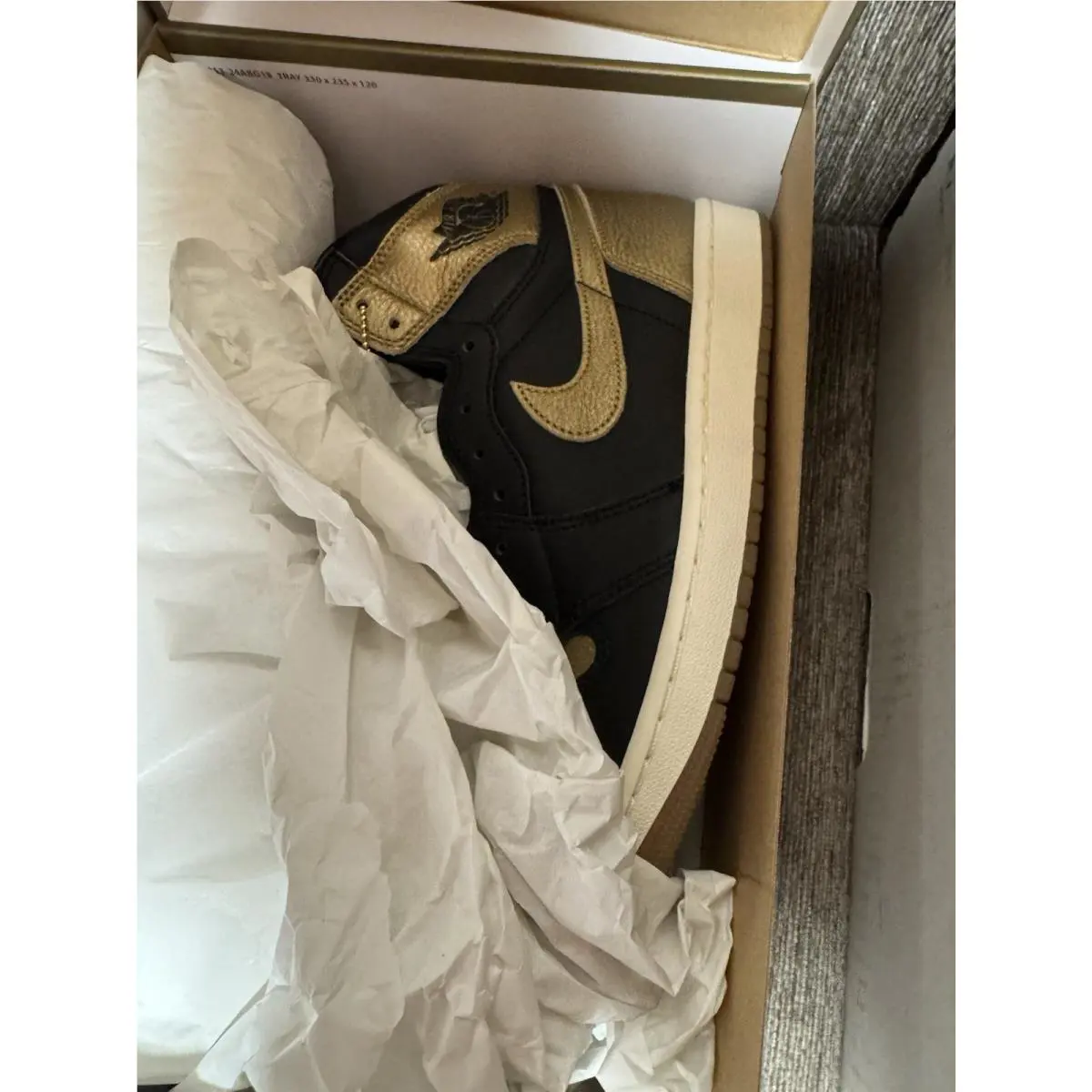 Nike shoes - Air Jordan 1 Retro OG - DZ5485071 - Black/Metallic Gold, Manufacturer: Black/Metallic Gold/Sail 7