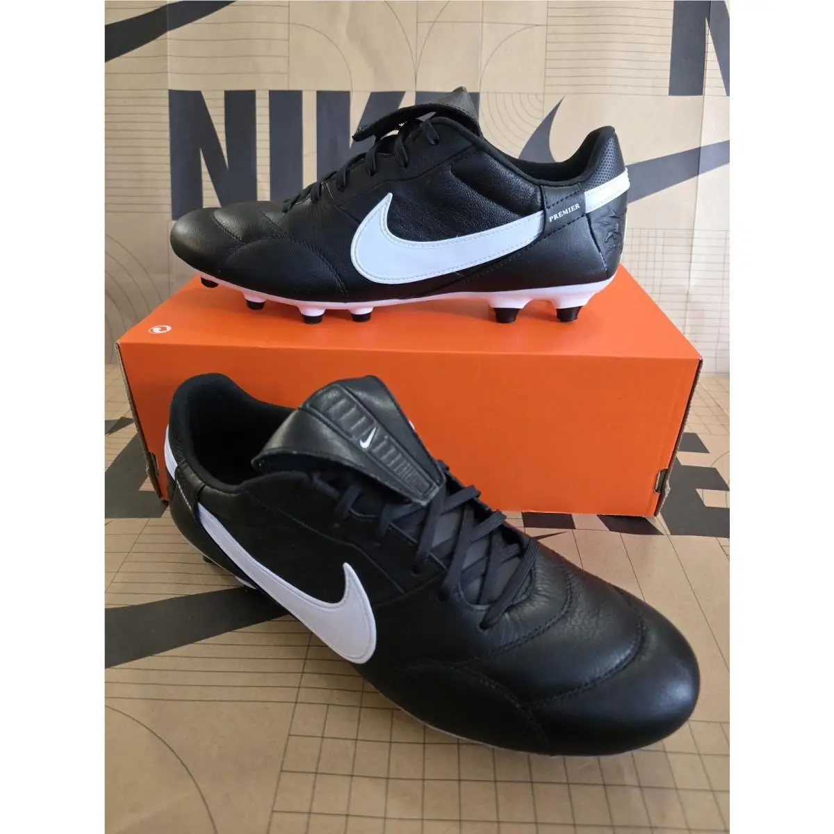 The Nike Premier Iii 3 FG Soccer Cleats Black White HM0265-002 Men’s Size 11