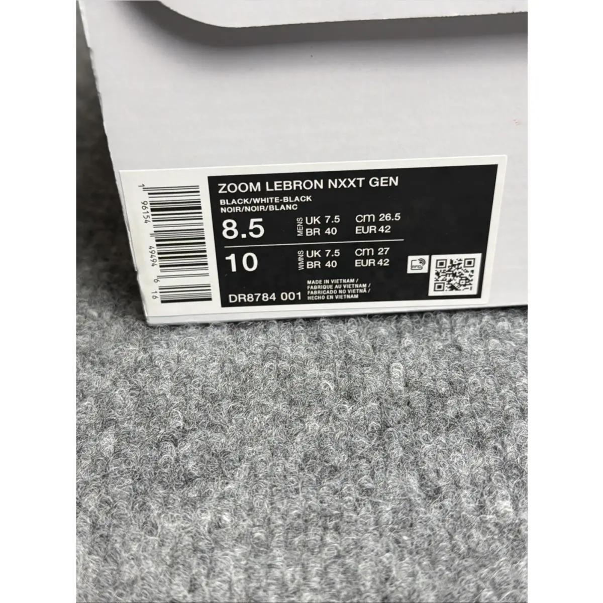 Nike shoes - Nike Zoom LeBron NXXT Gen - DR8784-001 - Black, Manufacturer: Black/White/Black/University Red 3