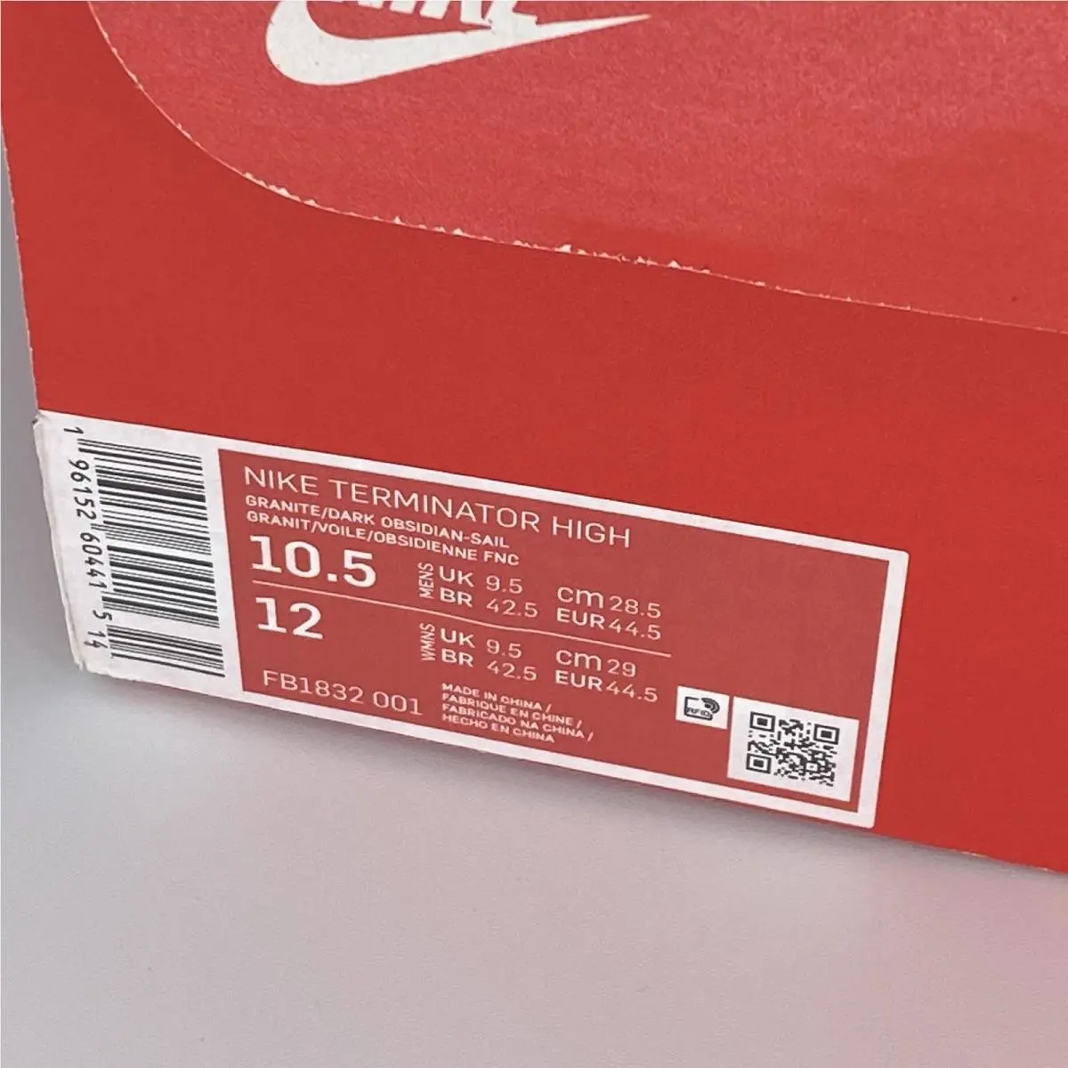 Nike shoes - Nike Terminator - Terminator - FB1832-001 - Blue, Manufacturer: Granite/Dark Obsidian/Sail 7