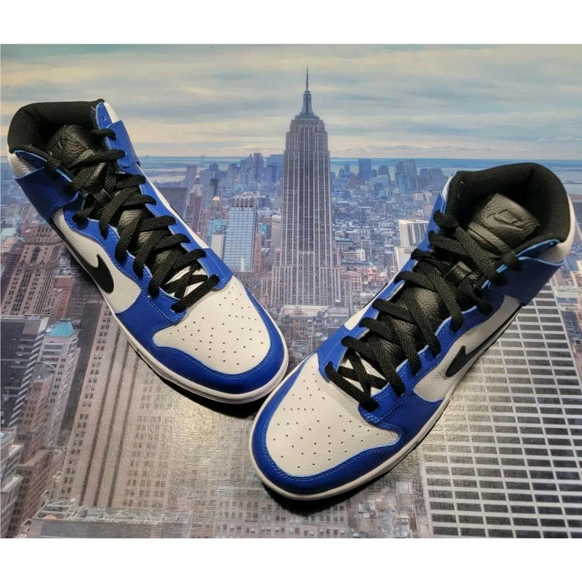 Nike iD By You Dunk High Fragment Blue/white-black Mens Size 12 DV2273 900 - Blue