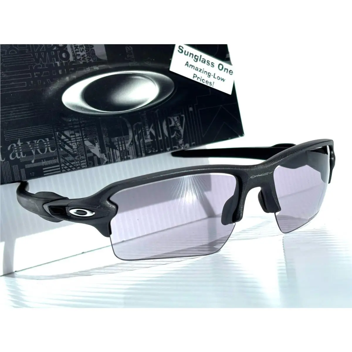 Oakley Flak 2.0 Xxl Steel Grey Photochromic Clear Black Sunglass 9488-07